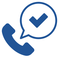Phone icon with checkmark