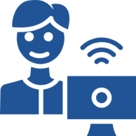 Virtual meeting illustration
